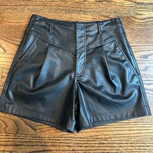 AG leather shorts